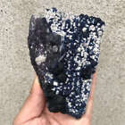 290G Natural Blue Fluorite Mineral Samples Quartz Crystal Cluster