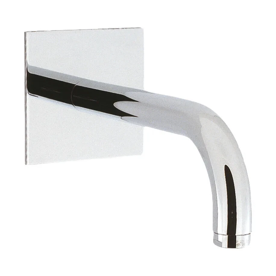 Crosswater Metro Bath Spout 210mm Wall Mounted Basin or Bath Spout Chrome