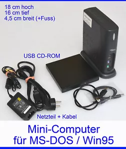 Compact PC Computer for MS-DOS 300 MHz CPU 128 MB RAM 40GB HDD USB CD-ROM MM - Picture 1 of 1