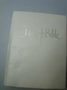 HEILIGE BIBEL King James Version weiß guter Rat mit Farbverlag 1965 - Bild 1 von 11
