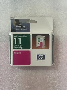 HP #11 Cartuccia d'inchiostro rosa magenta C4837A ORIGINALE NUOVA scaduta - Foto 1 di 2