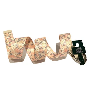 Wild Fable Women's Floral Belt O-Ring Pull Tight Buckle Sz S NWT Cottagecore - Picture 1 of 5