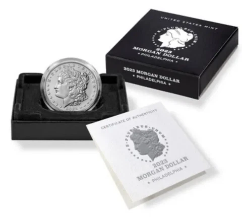2023 P MORGAN Uncirculated Silver Dollar (23XE) w/US Mint Box and COA Presale ! Cover