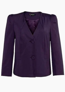 KALEIDOSCOPE BOW BACK PLUM JACKET SIZE 12 NEW - Picture 1 of 5