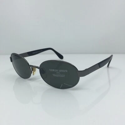 New Vintage Giorgio Armani Sunglasses GA 676 C. 1145 Satin Steel 52mm Made Italy - Image 1 of 4