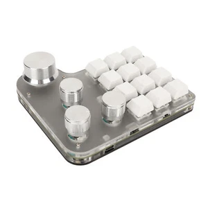 Blue Switch Keyboard USB C BT 2.4G Wireless Mini RGB Custom Keypad 5V 1A - Picture 1 of 24