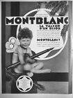 AD PRINT Original 1927 WRITE WITH A PEN MONTBLANC - STYLO MONTBLANC - CHILD 
