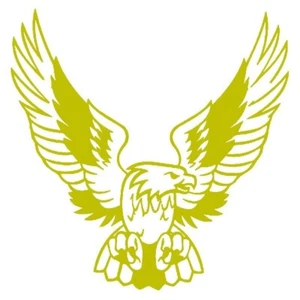15 cm x 14 cm ca. Adler Autoaufkleber Vinyl Autoaufkleber Gold - Bild 1 von 3