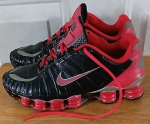 2011 Nike Shox TLX NS DK 488344-061 Black/Red Women's Shoes. Sz 8.5 - Picture 1 of 20