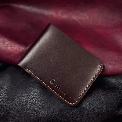 Vintage Leather Wallet Men’s Bifold Handmade Genuine leather Wallet Flap - Изображение 1 из 4