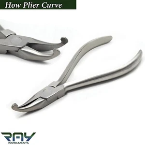 Alicates dentales para doblar alambre Ortho Braces curvos en ángulo utilitarios 14 cm - Imagen 1 de 3
