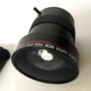Lente ojo de pez súper ancha Seimax .25X prisma 52 mm con estuche de cuero hecha en Japón - Imagen 1 de 12