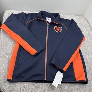 Ropa del equipo de la NFL Chicago Bears GRANDE chaqueta polar de rendimiento con cremallera completa NUEVA - Imagen 1 de 7