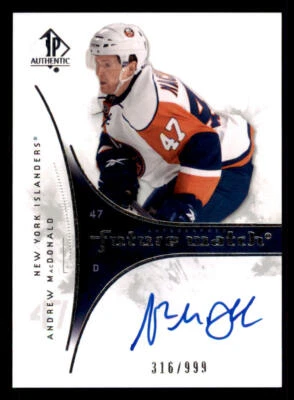 2009-10 SP Authentic #243 Andrew MacDonald AU RC /999 (ref 239860) - Image 1 of 2