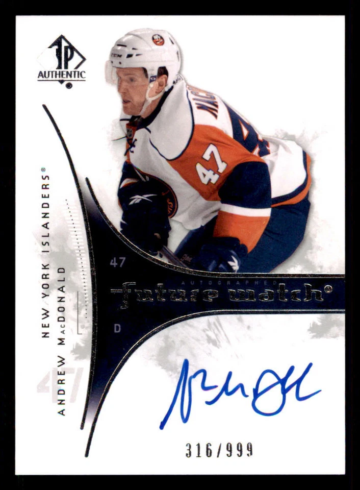 2009-10 SP Authentic #243 Andrew MacDonald AU RC /999 (ref 239860) - Image 1 of 2