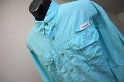 Magellan Fishing Shirt Fish Gear Wicking Vented Blue Short Sleeve Mens Size XL - Image 1 of 4