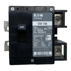Eaton BW2200 2P 200A Type BW Circuit Breaker TESTED - Picture 1 of 2