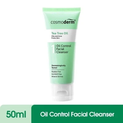 Cosmoderm Tea Tree Oil Facial Cleanser 50ml X 2unit - Image 1 of 4