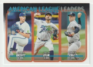 Chris Bassitt - Zach Eflin - Gerrit Cole (Baseball Card) 2024 Topps # 57 Mint - Picture 1 of 1
