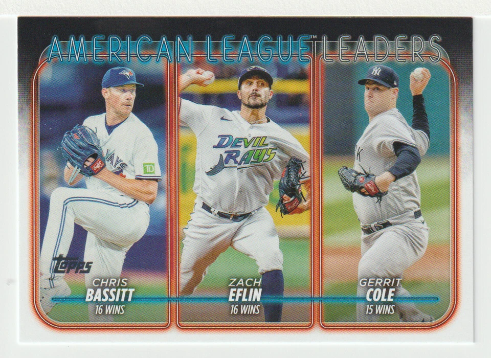 Chris Bassitt - Zach Eflin - Gerrit Cole (Baseball Card) 2024 Topps # 57 Mint - Image 1 of 1
