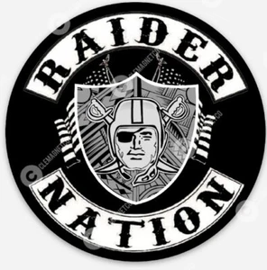Las Vegas Raiders STICKER - Sin City Football Raiders Nation former Oakland  - Picture 1 of 1