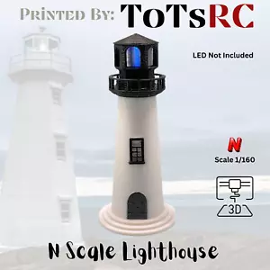 N Scale 1:160 3D Printed Building - Lighthouse PLA - Picture 1 of 9
