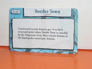 Mage Knight Domain Card D-011 Border Town - Imagen 1 de 1