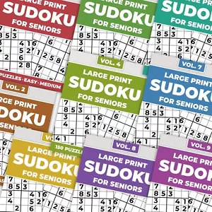 3 lots of Large Print SODOKU Books for SENIORS over 80 pages EACH - Picture 1 of 1