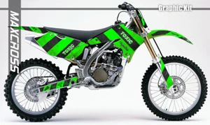 KAWASAKI KX250F 2004 - 2005 MAXCROSS GRAPHICS KIT DECAL FULL SuperSticker MSP1 - Picture 1 of 4