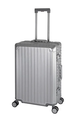 Tokyo Aluminium Reise Koffer Trolley M - 4 Rollen Alu Hartschale 66x42x26cm 66L - Bild 1 von 4