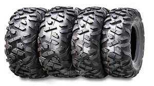 Set 4 Radial ATV Tires 26x9R12 & 26x11R12 for 2017 Polaris Ranger 1000 Crew/XP - Picture 1 of 10