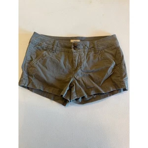 Pantalones Cortos Informales BKE Para Mujer Verde Oliva Talla 28 Doble Botón Algodón Spandex - Imagen 1 de 5