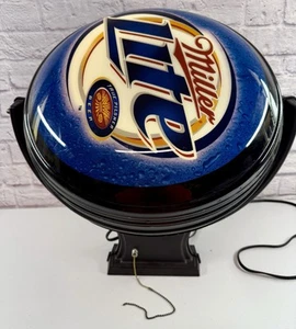 Letrero de cerveza Miller Lite giratorio giratorio vintage 2004 iluminado ¡FUNCIONA! - Imagen 1 de 2