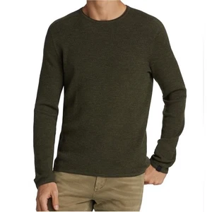 Rag & Bone Men’s Collin Merino Wool Blend Crew Neck Sweater Olive Green, XXL - Picture 1 of 13