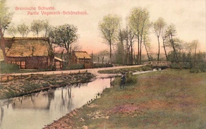 AK BREMEN Bremische Schweiz, Partie VEGESACK - SCHNÖNEBECK um 1908 - Bild 1 von 1