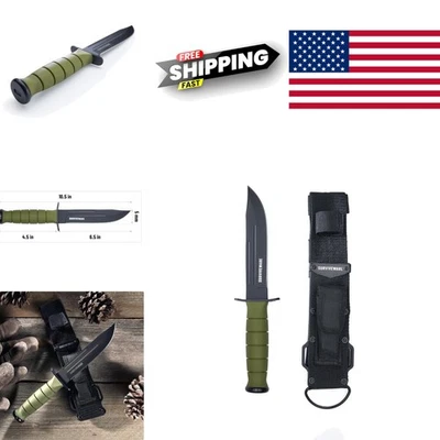 Cuchillo de hoja fija multiusos de 10 pulgadas con agarre seguro y diseño ligero Foto 1 de 4