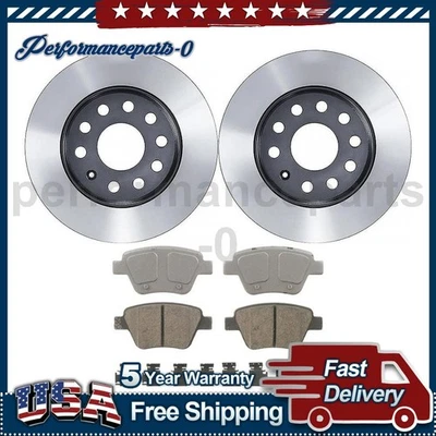 Wagner Brake Rear Disc Brake Pad Set Disc Brake Rotor fits 2011-2013 Audi A3 - Image 1 of 4