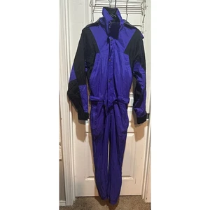 VTG Boulder Gear 90's Ski Suit One Piece Snowsuit Snow Bib Men's Small - Picture 1 of 7