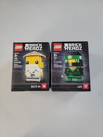 LEGO Lot 41487 & 41488 BrickHeadz Ninjago - Lloyd + Master Wu New Sealed Pair