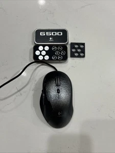 Logitech G500 Programmable Gaming Mouse Black Scroll Wheel With Weight Cartridge - Picture 1 of 7
