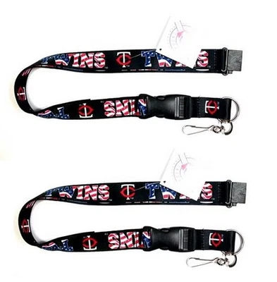 Minnesota Twins MLB Stars & Stripes Lanyard 2 Pack - Image 1 of 2