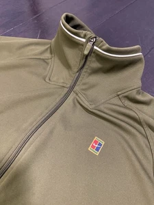 Nike Court Heritage Legacy Track Jacket Size Large 934205-395 Olive Tennis - Picture 1 of 7