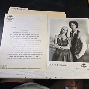 1970s Rocky and Chyann Original Press Kit, 1- 8x10 Photo and a 2 Page Biography - Picture 1 of 10
