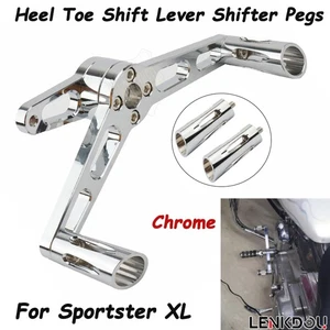 CNC Heel Toe Shift Lever w/Shifter Pegs For Harley Sportster XL883 1200 48 - Picture 1 of 7