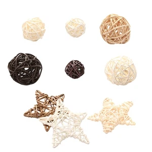Accesorios para bolas de vinagre 9 piezas material de ratán decoración de sala de estar - Imagen 1 de 12