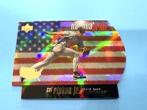 1998 Upper Deck National Pride #NP37 Cal Ripken Jr. *Die-Cut ~ Orioles - Picture 1 of 5