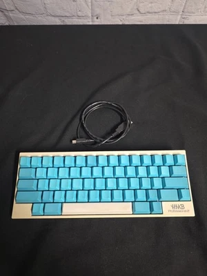 HHKB Professional 2 PD-KB400WN Light Blue Blank Keycaps Rare Used - Image 1 of 4