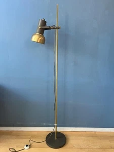 Vintage Brass Floor Lamp with Adjustable Spot Light - Picture 1 of 7