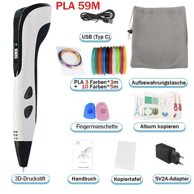 3D Druckstift Set 3D Stifte Set 59M PLA Filament 3 Geschwindigkeiten DIY Kinder - Bild 1 von 4