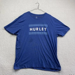 Hurley Skate Graphic T Shirt Men XXL Tie Dye Blue Baggy Fit Y2K Loose Blue Read - Bild 1 von 16